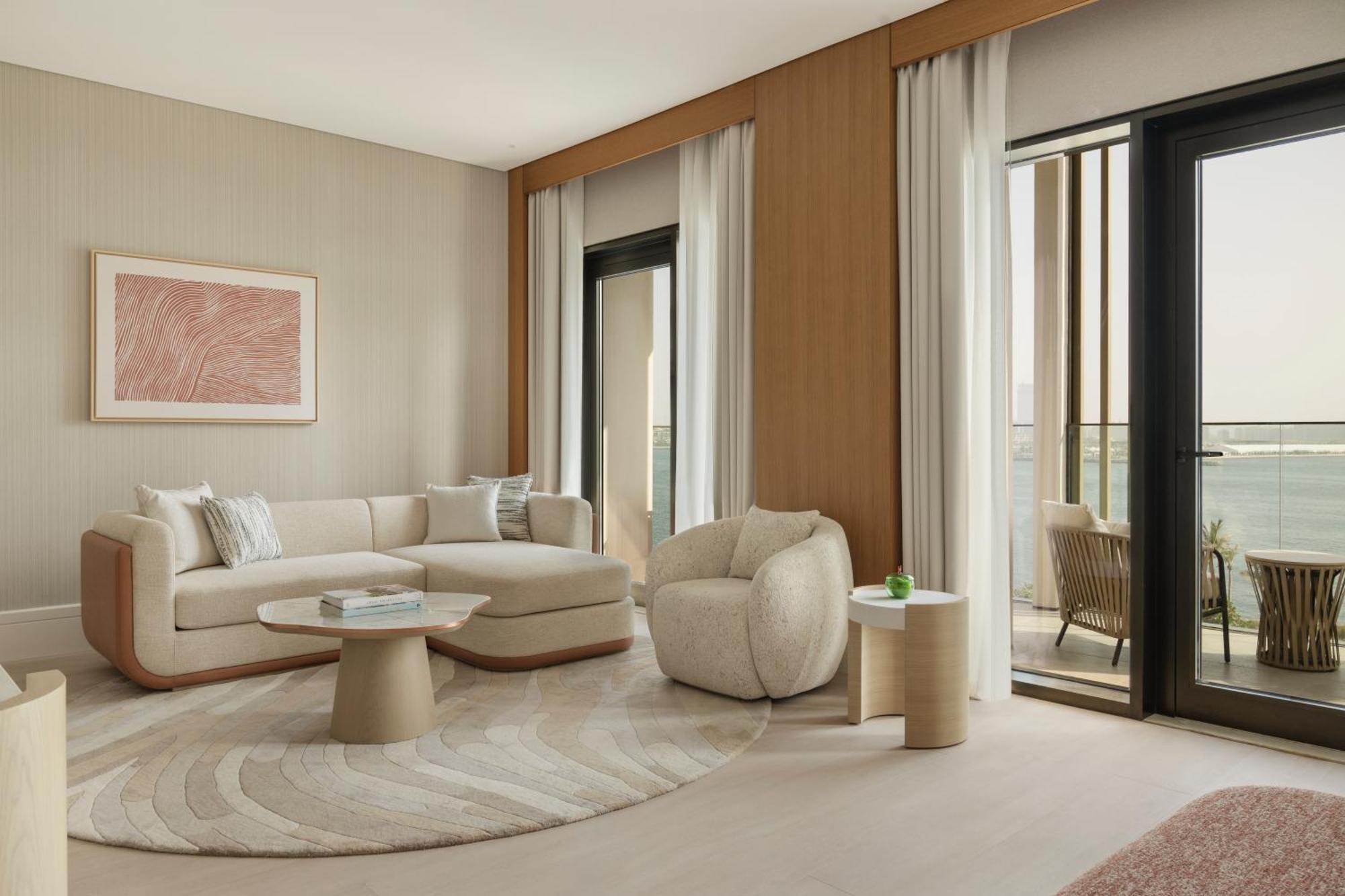 Hotel Delano Dubai At Bluewaters Exterior foto A living room at the hotel