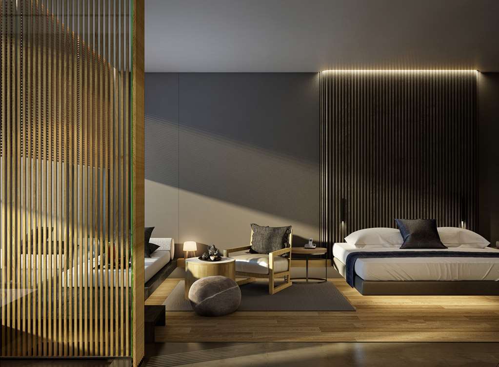 Hotel Delano Dubai At Bluewaters Zimmer foto 3D rendering of a bedroom